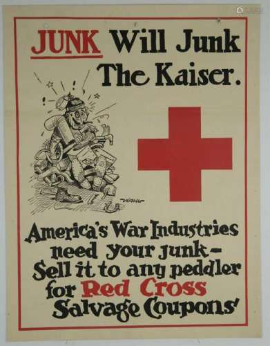 Group of Two WWI Red Cross Posters. 1918.