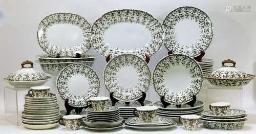 71PC Royal Worcester for Abram French Dinner Set