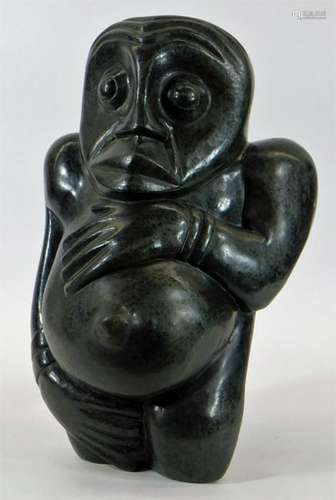 African Carved Soapstone Fertility Figure