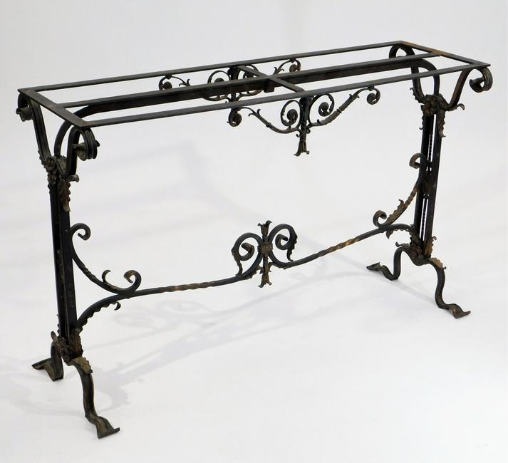 wrought iron sofa table