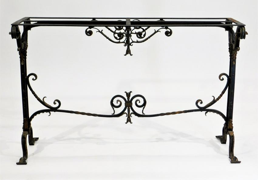 wrought iron sofa table