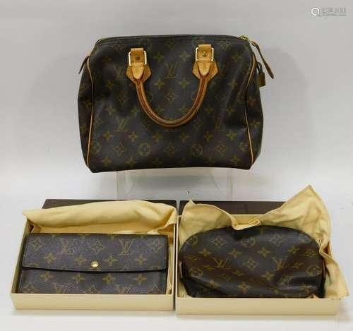 Authentic Louis Vuitton Bag Purse Wallet Set