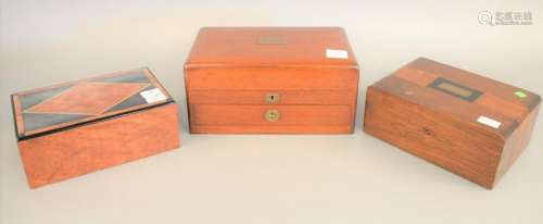 Three boxes to include Gentili inlaid jewelry box, Galt