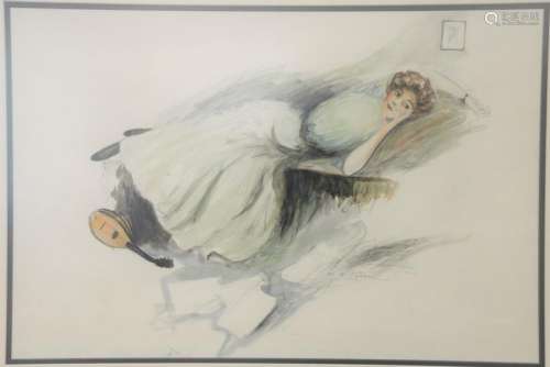 Charles Sheldon (1889-1960), watercolor and pencil on