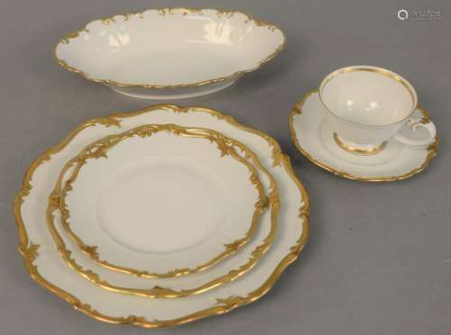 German china dinnerware, settings for eleven with 77