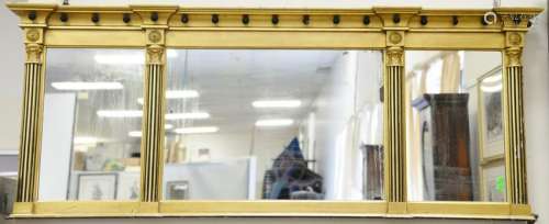 Three Federal mirrors including gilt and black painted