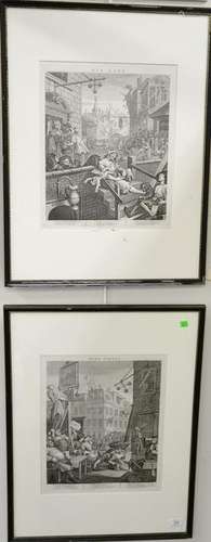 Pair of William Hogarth engravings 