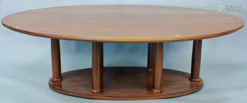 Dan Mosheim mahogany conference table on six column