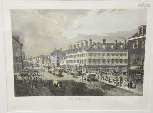 New York in 1834, Broadway from the corner of canal