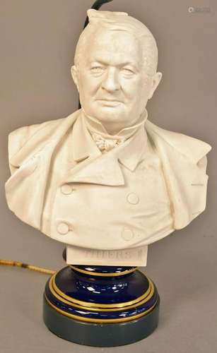 Sevres bust Adolphe Thiers, 19th century biscuit on