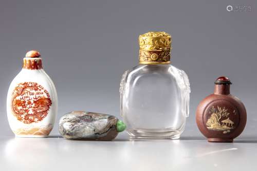 Four Chinese snuff bottles