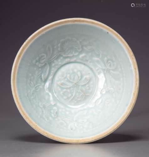 A Chinese  qingbai glazed 'floral' bowl
