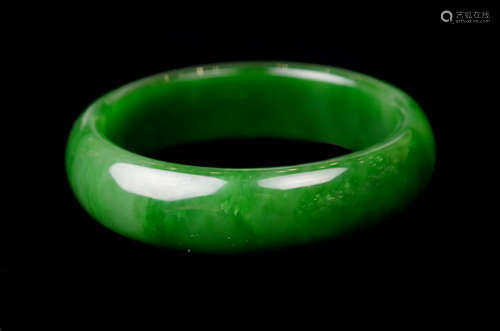 Hotan Spinach Jade Bangle