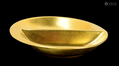 [American] A Pickard 22K Gold Encrusted Porcelain Candy Tray