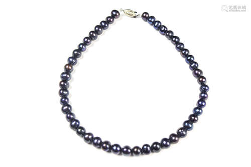 A Pilipino Black Pearl Necklace