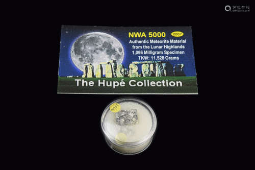 A NWA 5000 Lunar Meteorite with Certificate