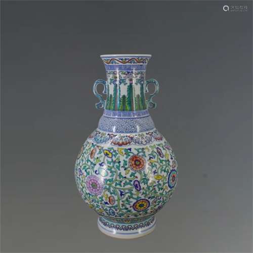A Chinese Dou-Cai Glazed Porcelain Vase