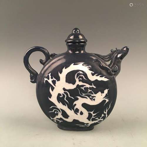 Chinese Blue and White Dragon Pitcher