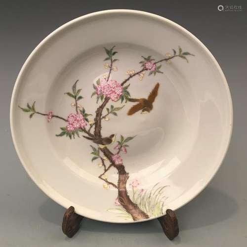 Chinese Famille Rose Porcelain Plate