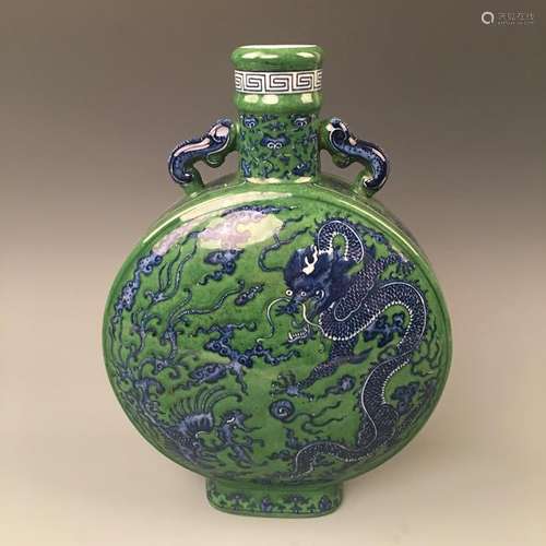 Chinese Blue and Green Glaze Vase