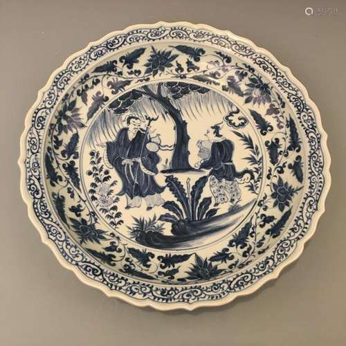 Chinese Blue and White Plate