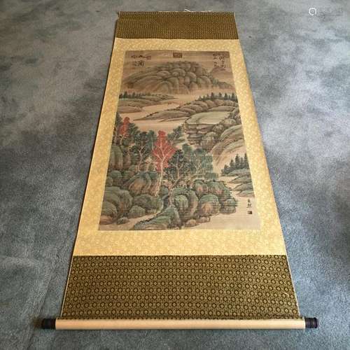 Chinese Hanging Scroll of 'Landscape' Painting