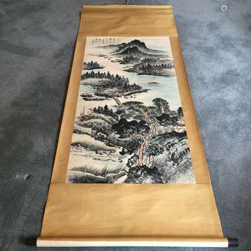 Chinese Hanging Scroll of 'Landscape' Painting