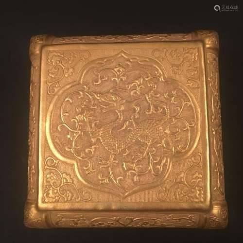 Chinese Golden Jewelrey Box