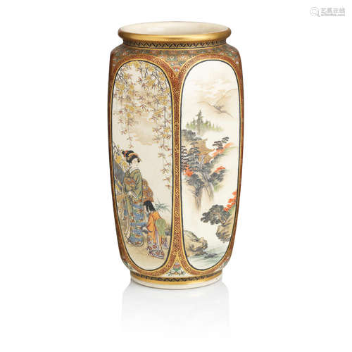 By Ryozan, Meiji era A Satsuma vase