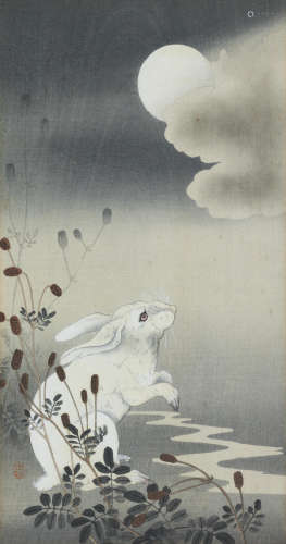 Hare and Moon Ohara Koson (1877-1945)