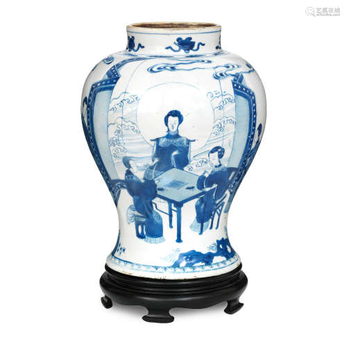 Kangxi A large blue and white vase