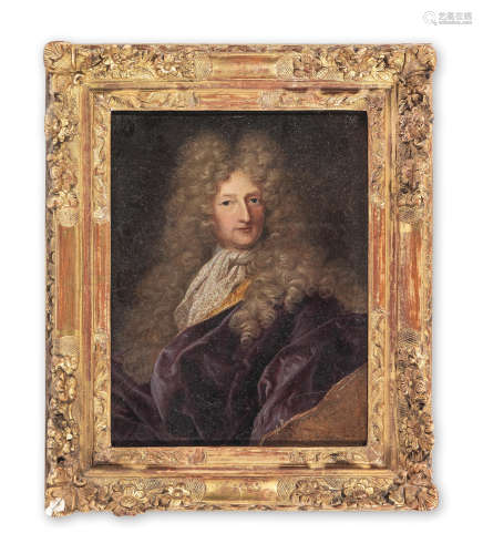Portrait of a Gentleman, half-length Follower of Hyacinthe Rigaud(Perpignan 1659-1743 Paris)