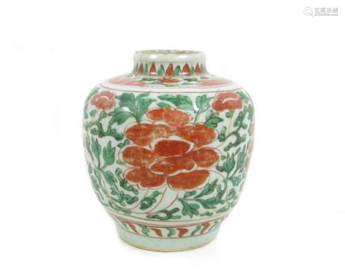 17th century A wucai jar