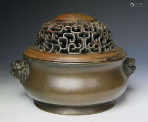Bronze Covered Censer With Period Mark