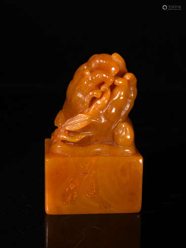 TIAN  HUANG   BERGAMOT  SEAL  MATERIAL   IN  THE  QING DYNASTY