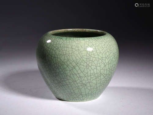 A TANG  DYNASTY LANG KILN  GREEN  APPLE  ZUN