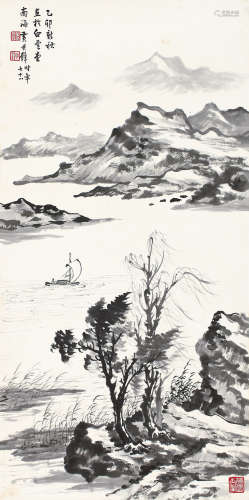 黄君璧 1898-1991 山水 水墨纸本