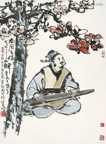 任真汉 1907-1991 人物 设色纸本