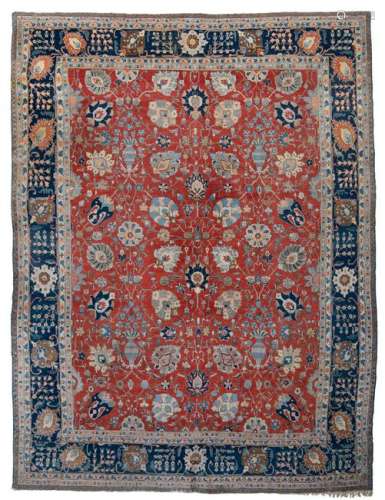 A large Oriental carpet with floral motifs, 353 x 486 cm
