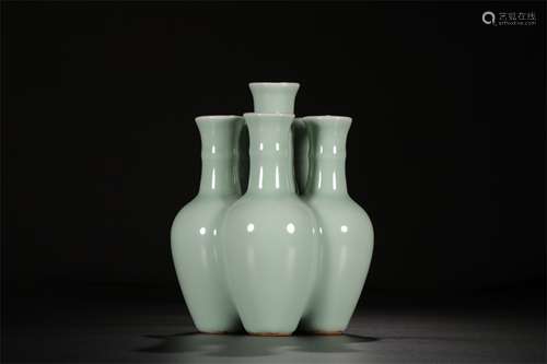 A Chinese Celadon Glazed Porcelain Vase