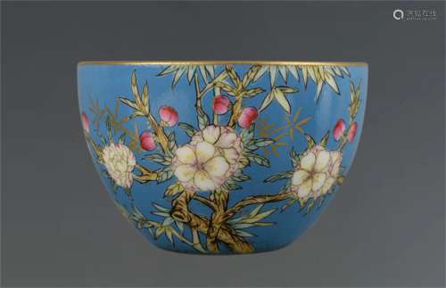 A Chinese Enamel Glazed Porcelain Cup