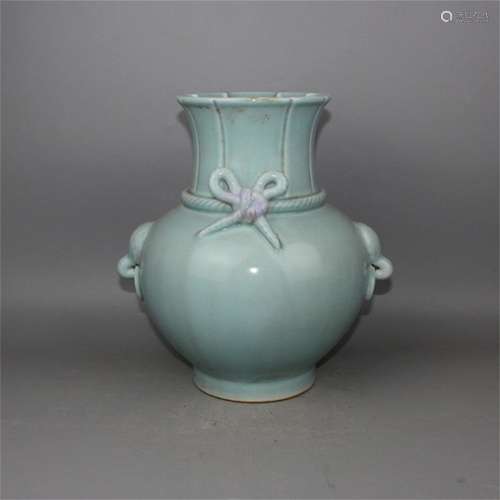 A Chinese Celadon Glazed Porcelain Vase