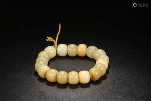 A Chinese Carved Jade Bracelet