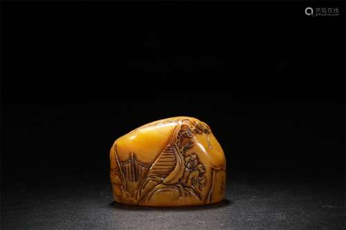 A Chinese Carved Tianhuang Seal