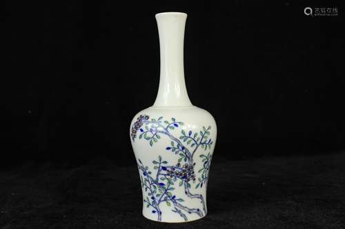 A Chinese Dou-Cai Glazed Porcelain Vase