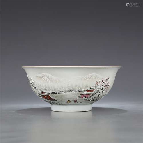 A Chinese Famille-Rose Porcelain Bowl