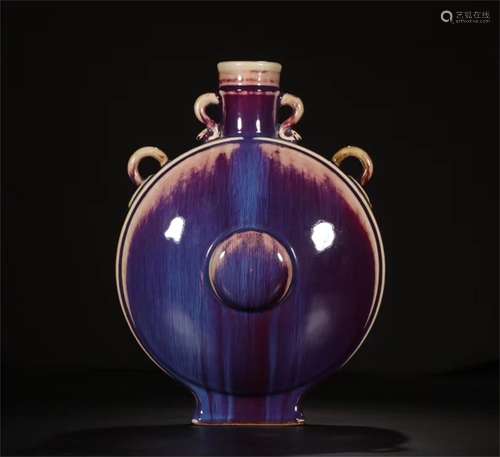 A Chinese Flambe Glazed Porcelain Vase