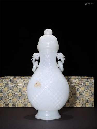 A Chinese Carved Jade Vase