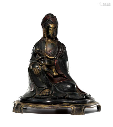 A Chinese Gilt Bronze Figure of Buddha