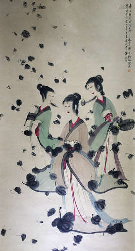 A Chinese Painting, Fu Baoshi Mark